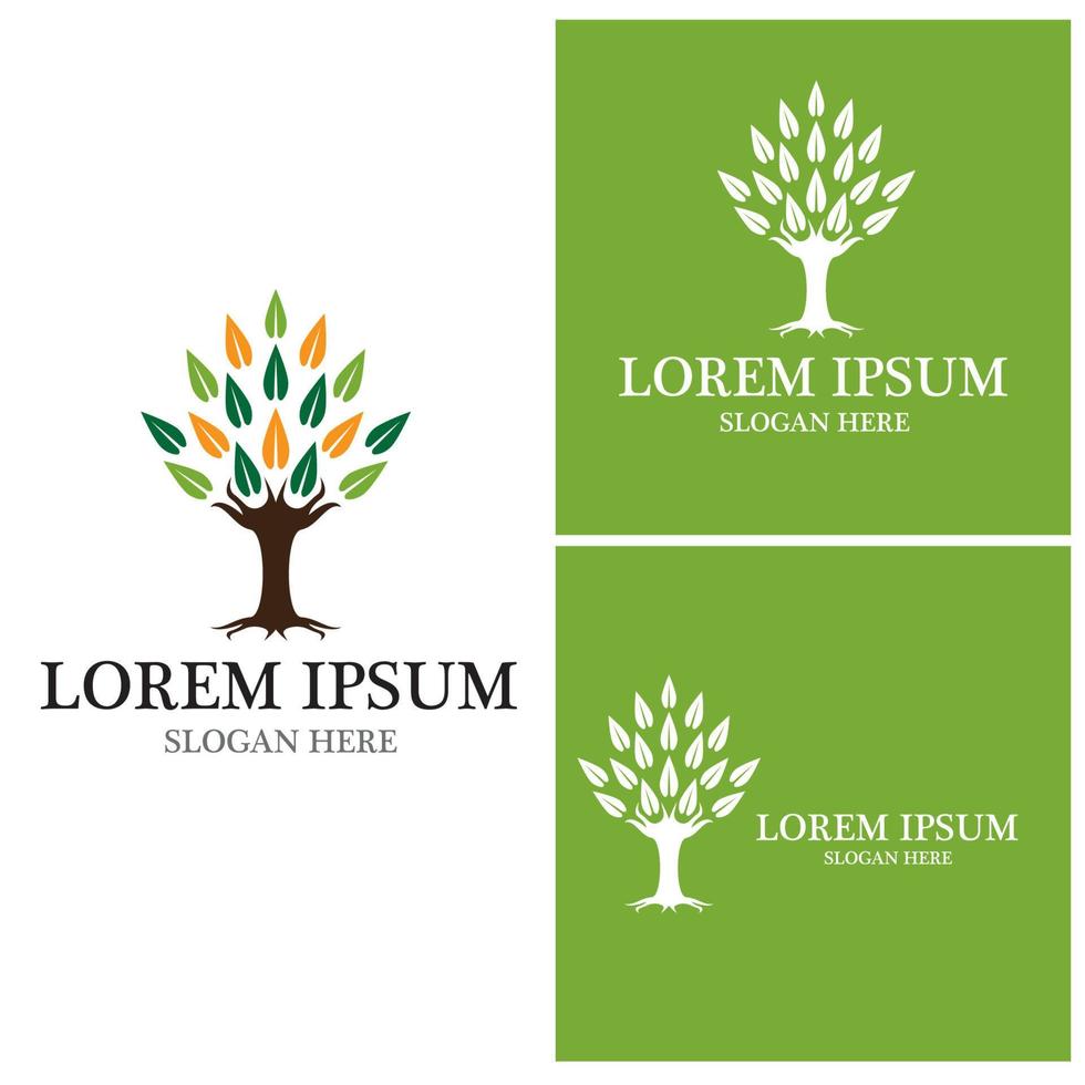 Tree icon and symbol vector template