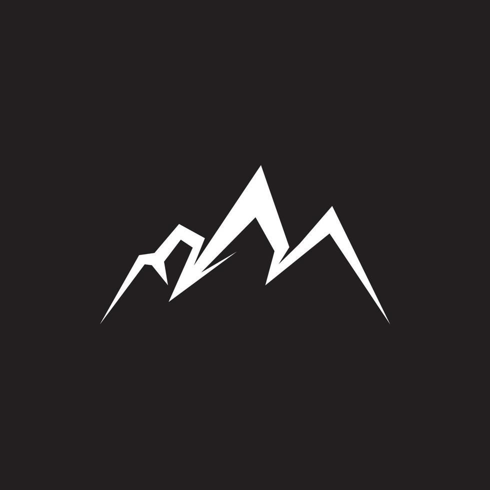 Mountain icon logo template  illustration vector