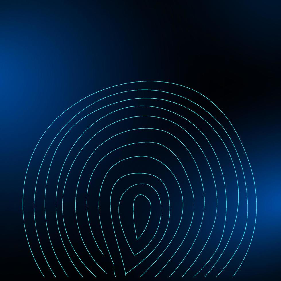 Fingerprint on a blurred background. Vector illustration eps 10