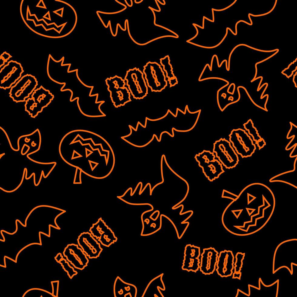 Seamless texture for Halloween on dark background vector