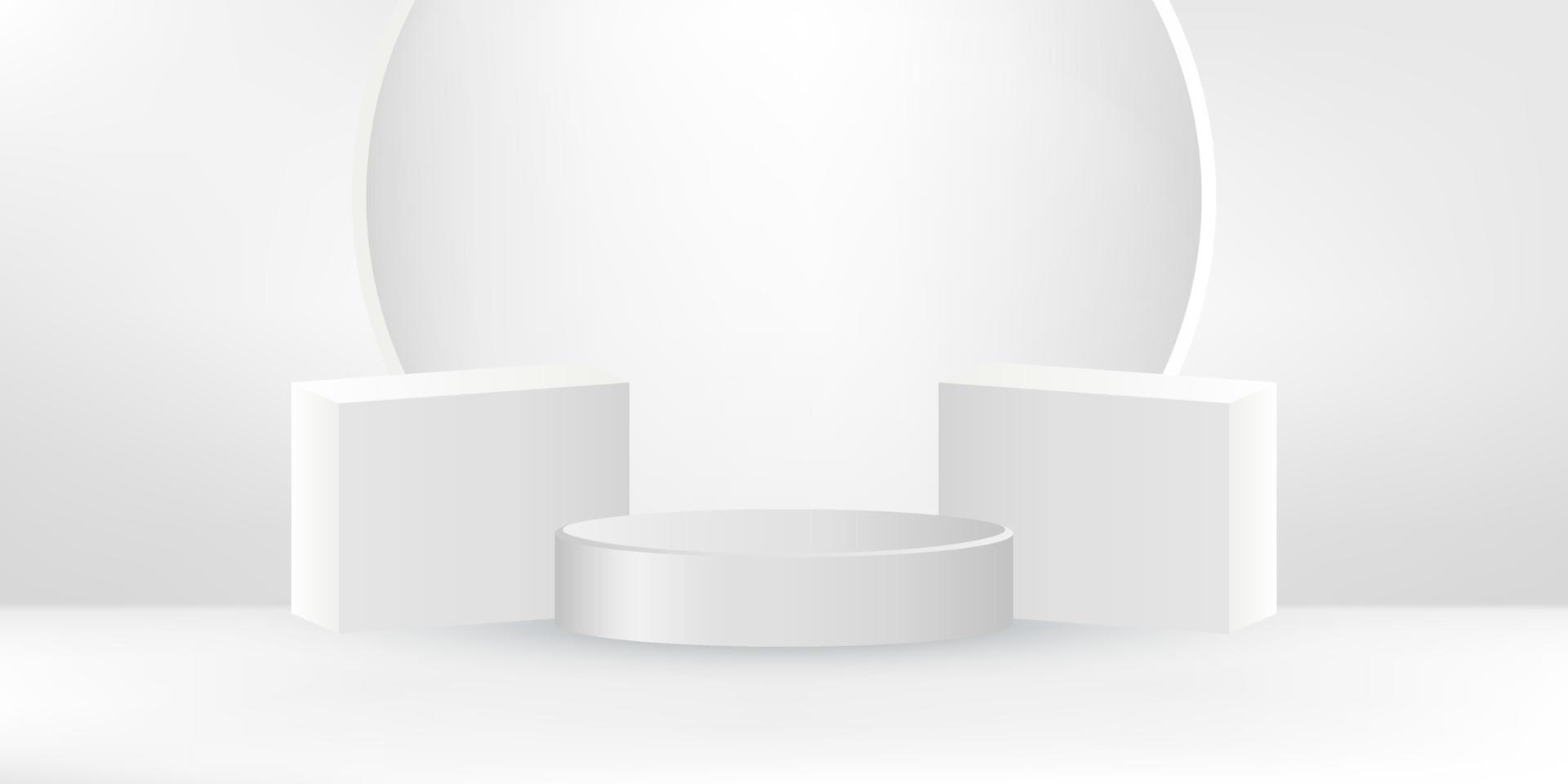 Podium background design for product presentation, branding and packaging presentation. vector