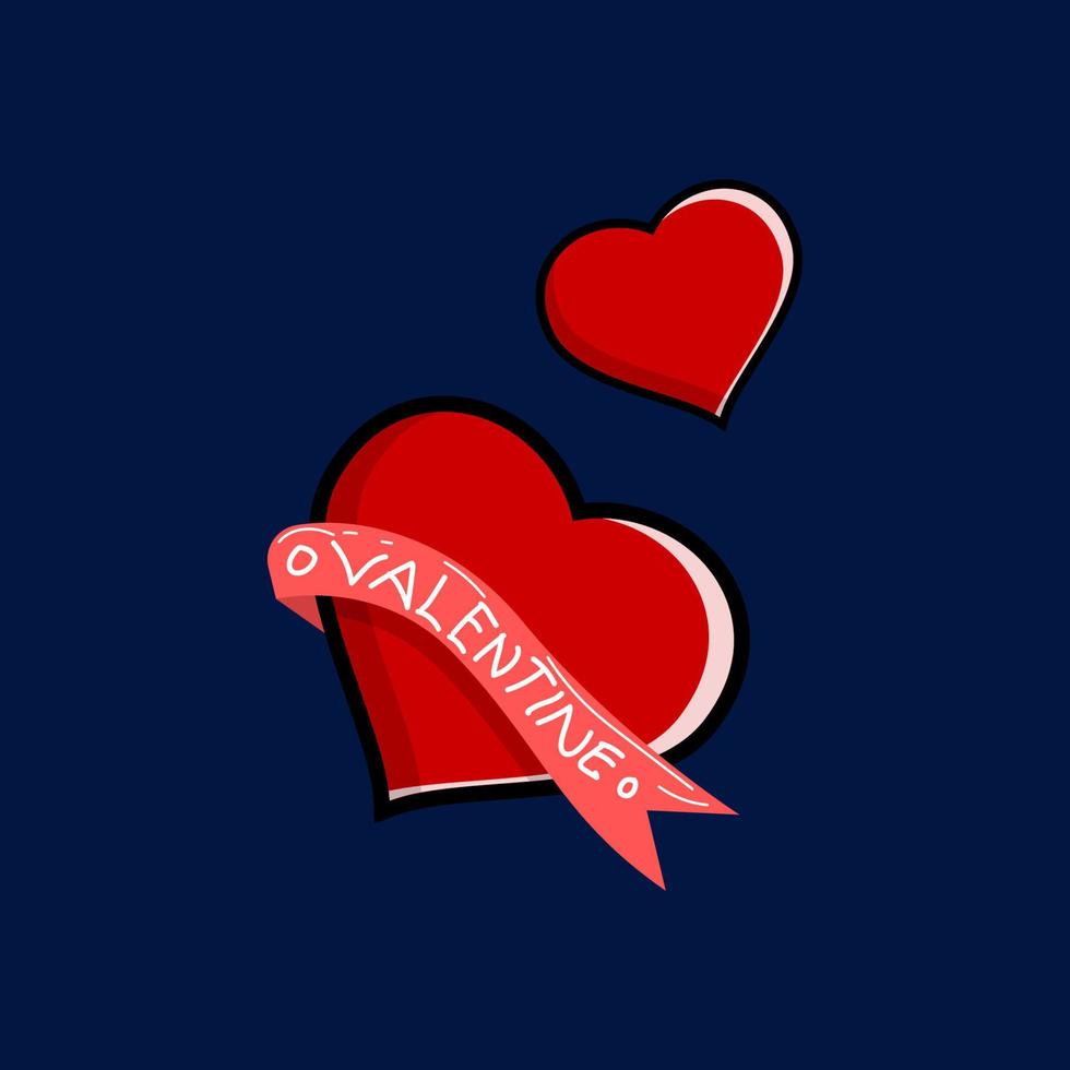 Valentine's day design illustration vector