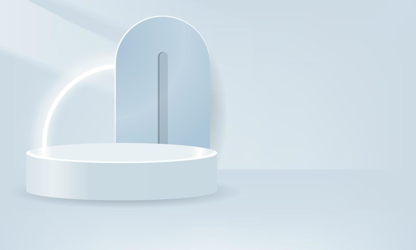 Podium background design for product presentation, branding and packaging presentation. vector