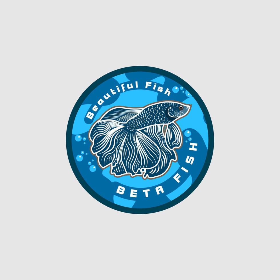 Beautiful betta fish isolated from the background vector