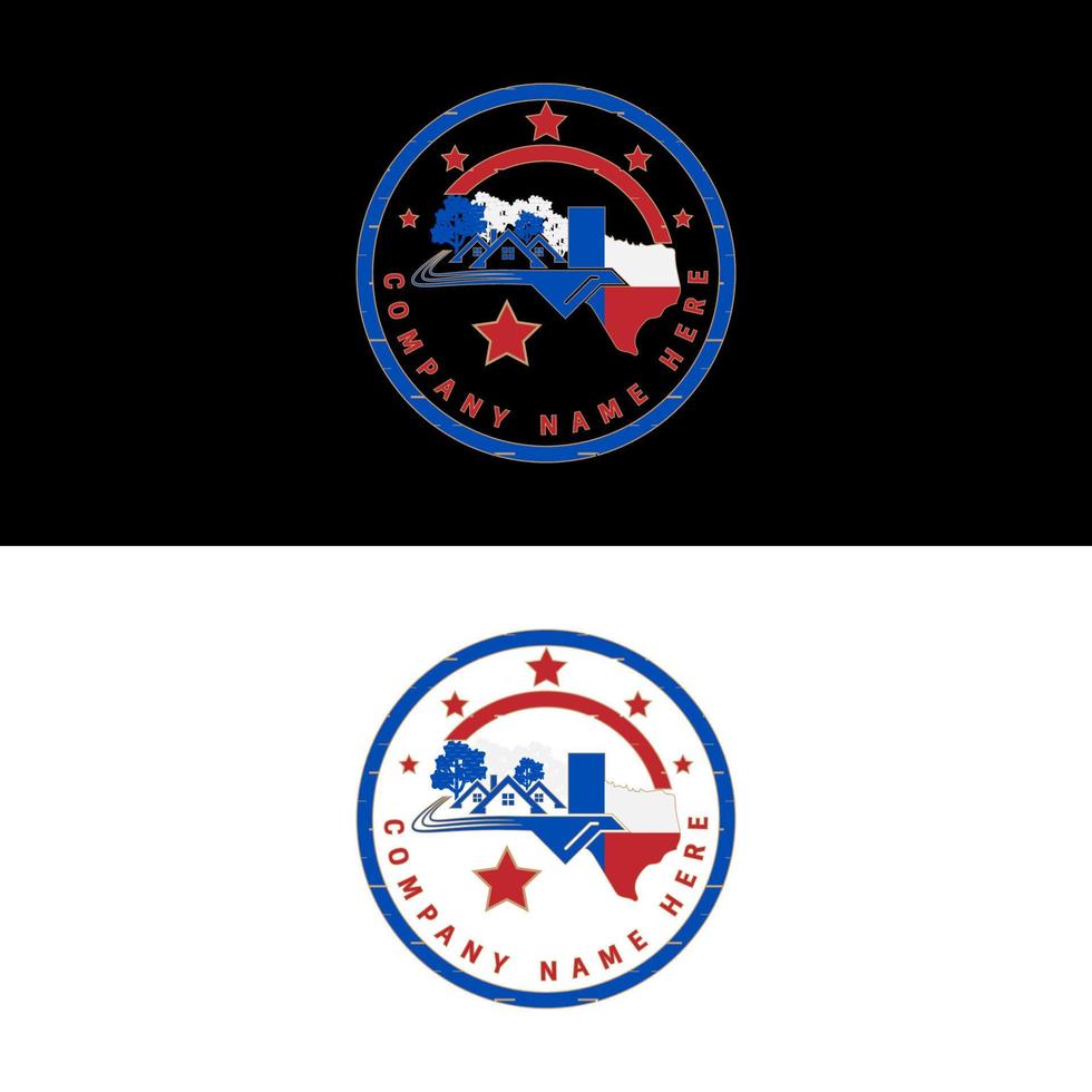Texas bird Real estate logo design vector