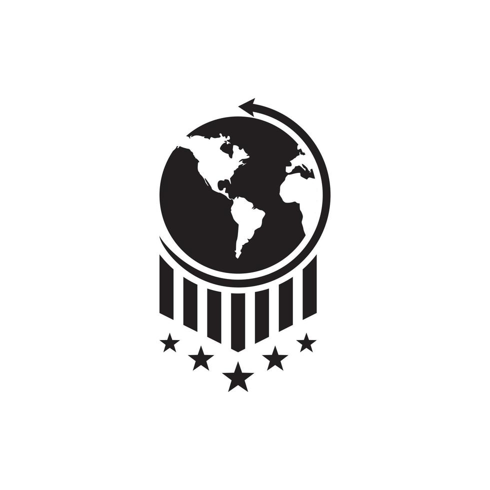 Global Journal Stories for Online Magazine Logo vector