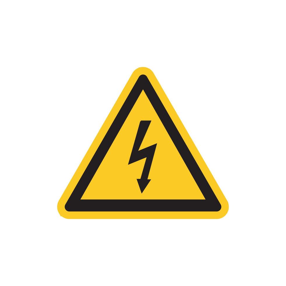 danger high voltage sign vector