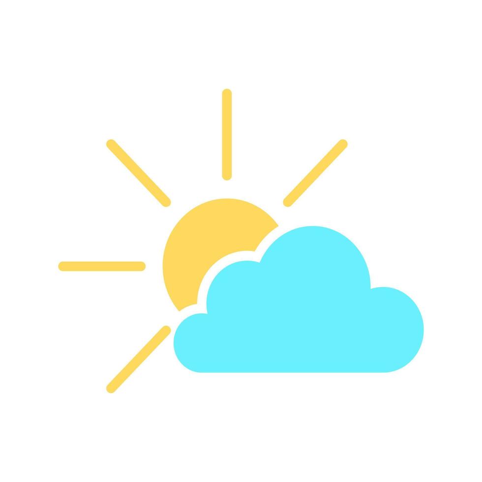 sunny weather vector icon