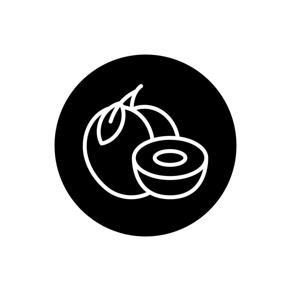 plum vector icon