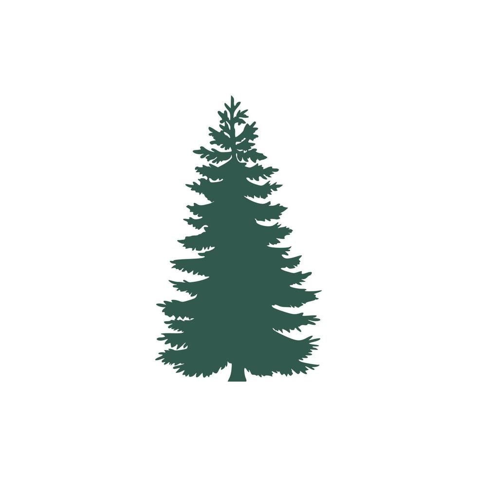 christmas pine tree icon vector