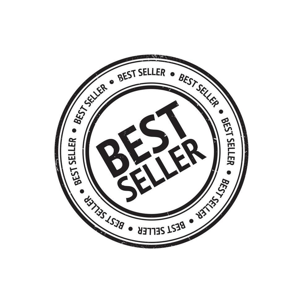 Retro Vintage Best Seller Stamp Logo vector