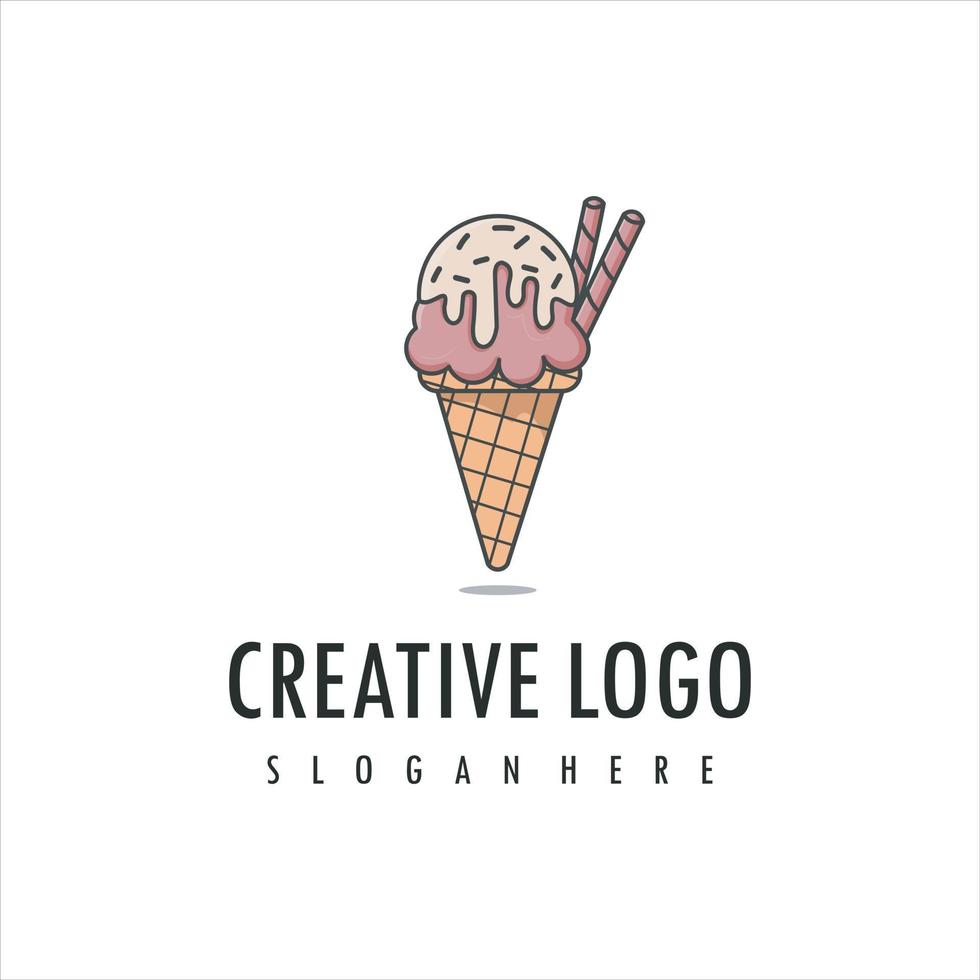 Ice Cream Logo Vector