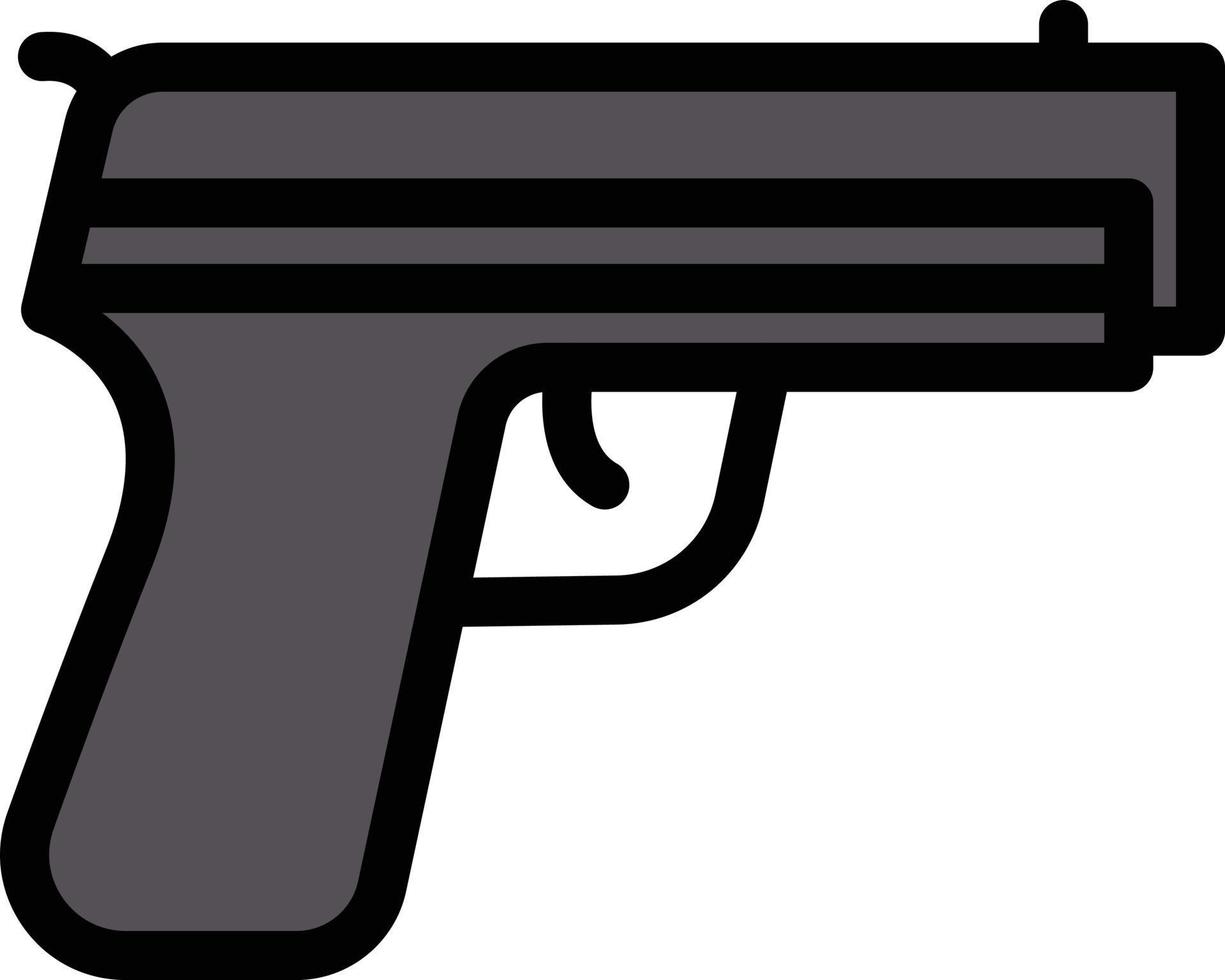 gun vector illustration on a background.Premium quality symbols.vector icons for concept and graphic design.