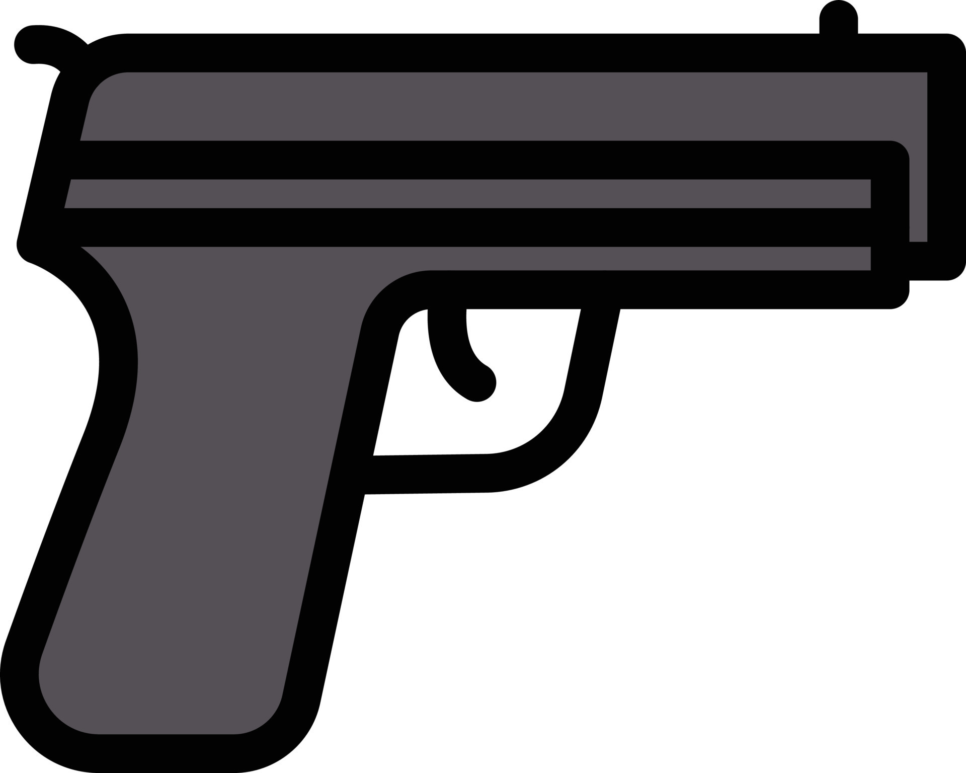 gun vector illustration on a background.Premium quality symbols.vector
