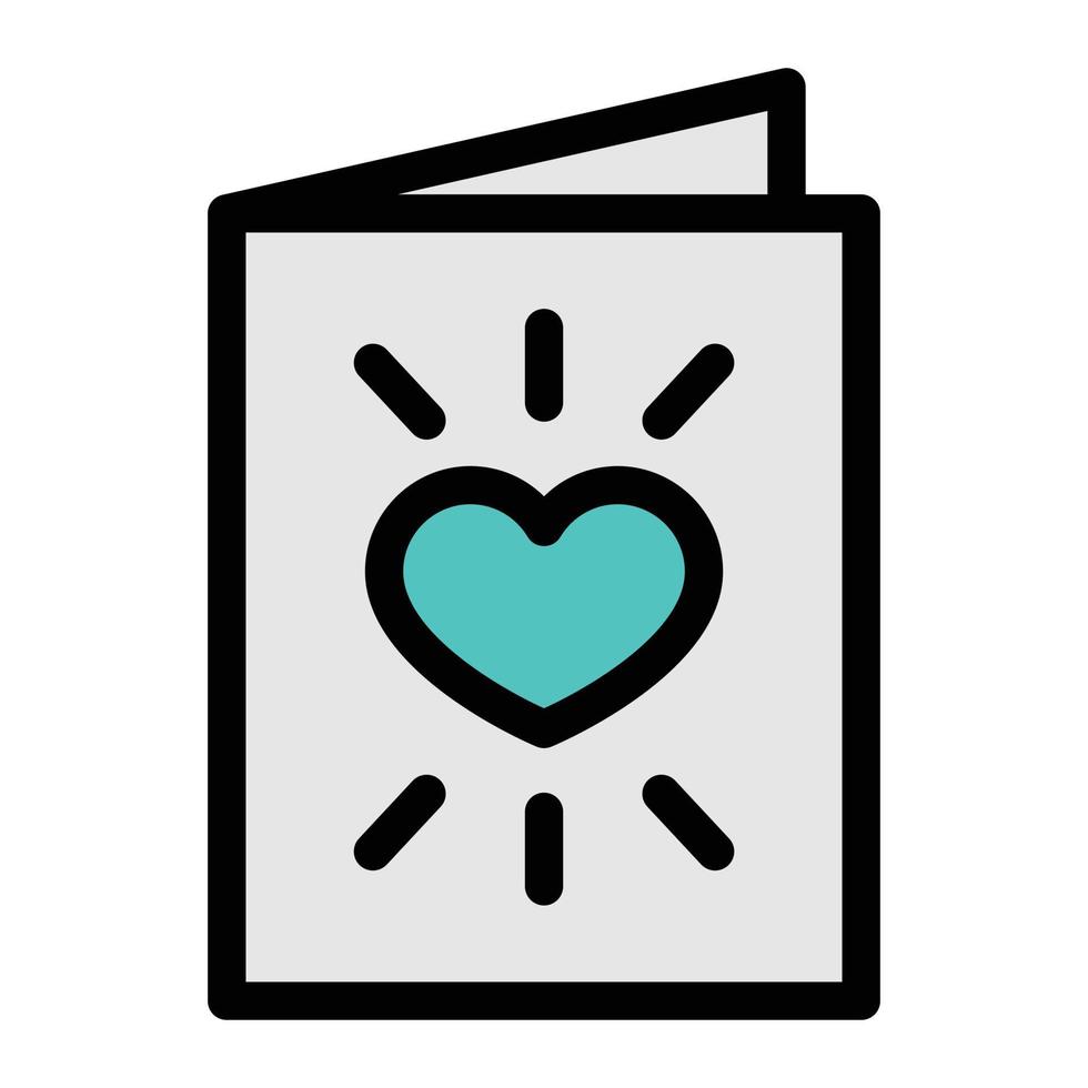 ilustración de vector de tarjeta de amor en un fondo. símbolos de calidad premium. iconos vectoriales para concepto y diseño gráfico.