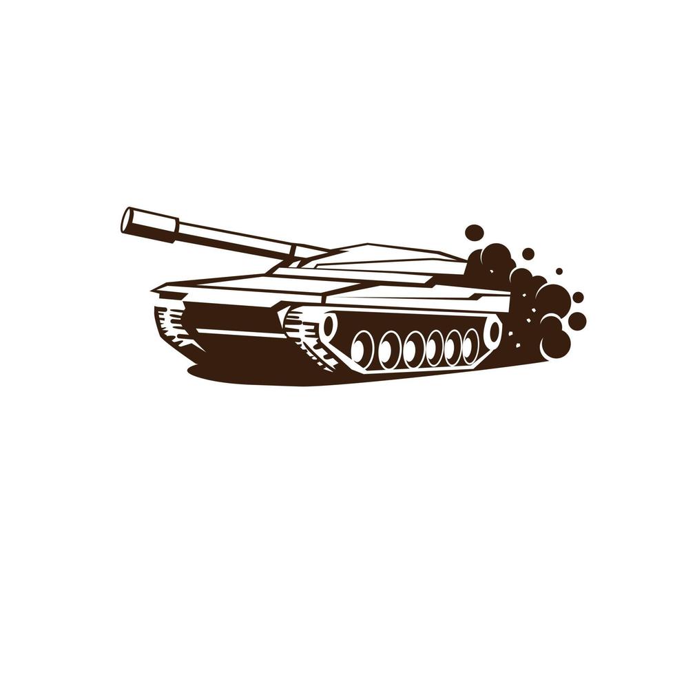 tank logo design vector