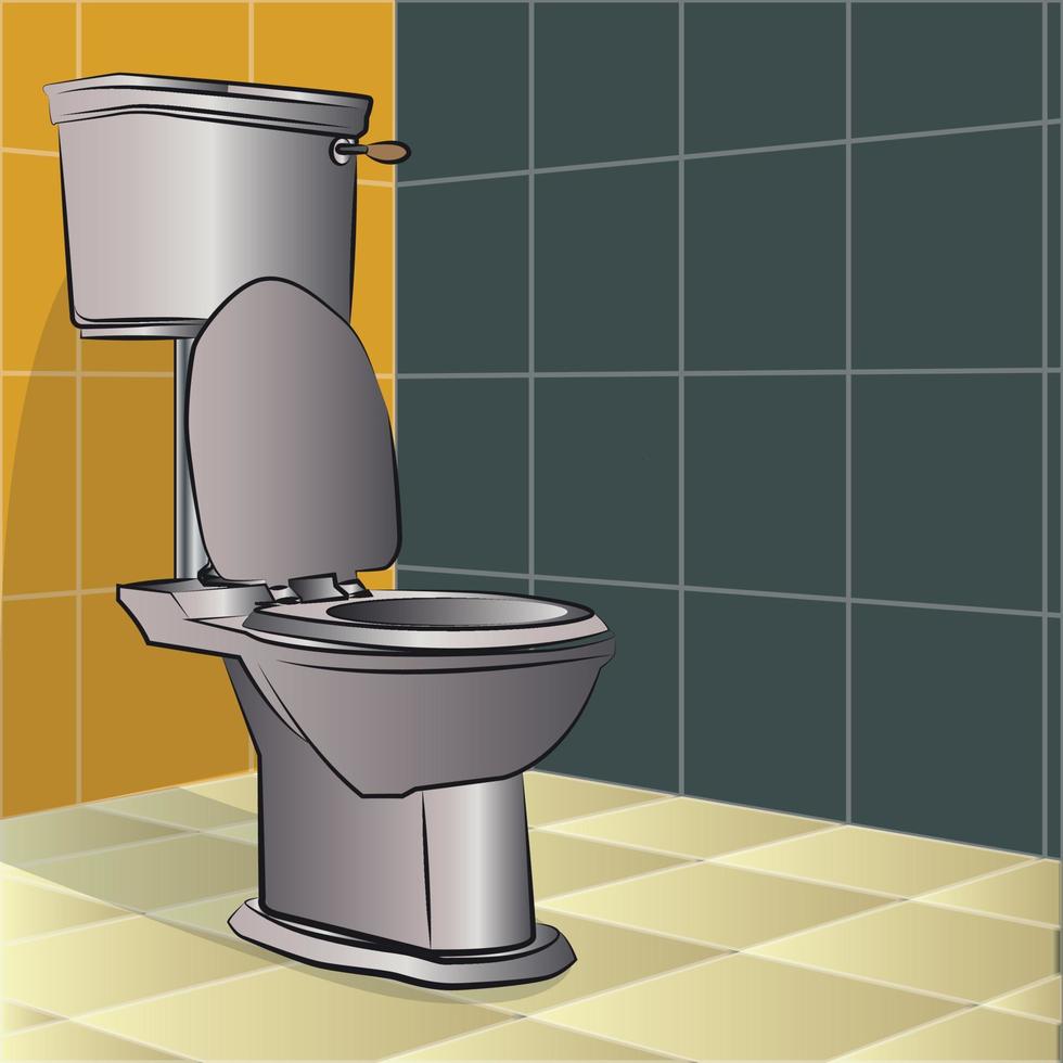 Inside the Restroom vector