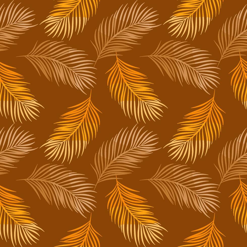 seamless background with leaf pattern vector