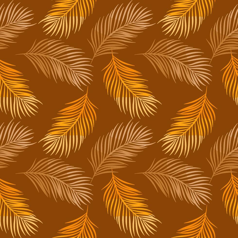 seamless background with leaf pattern vector