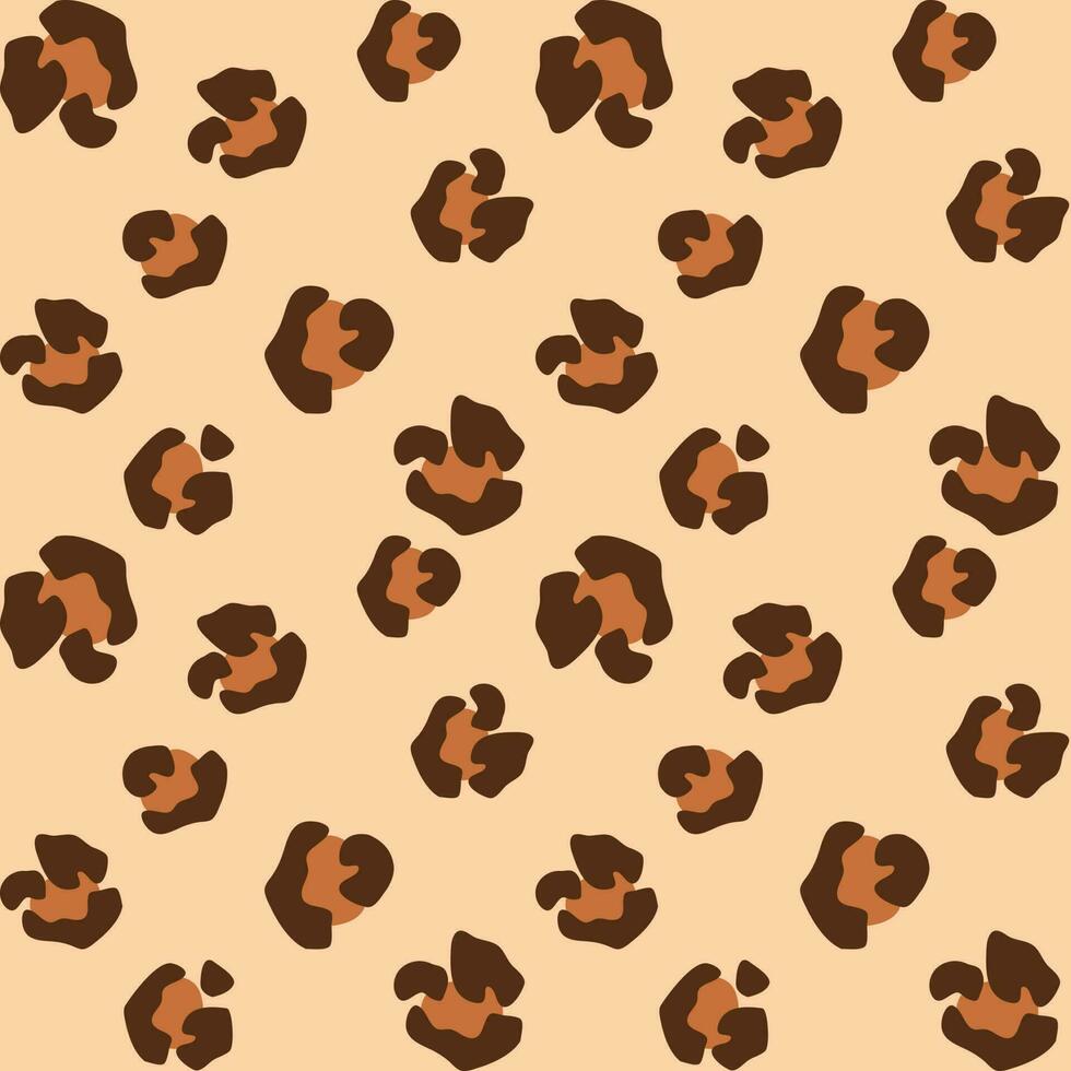fondo de patrón de leopardo transparente marrón vector