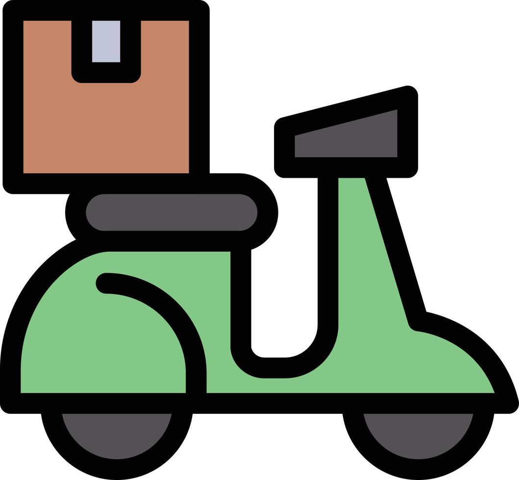 scooter delivery vector illustration on a background.Premium quality symbols.vector icons for concept and graphic design.