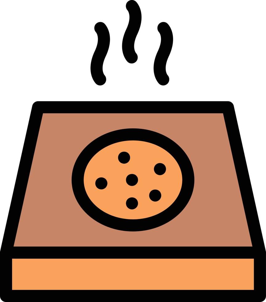 ilustración de vector de pizza en un fondo. símbolos de calidad premium. iconos vectoriales para concepto y diseño gráfico.