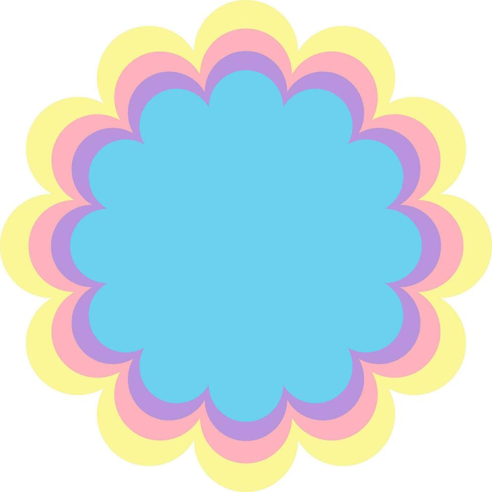 fondo transparente con gráficos florales multicolores. vector