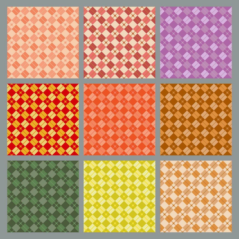 multicolored checkered seamless background vector