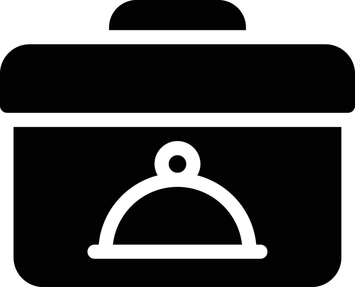 ilustración de vector de caja de comida en un fondo. símbolos de calidad premium. iconos vectoriales para concepto y diseño gráfico.