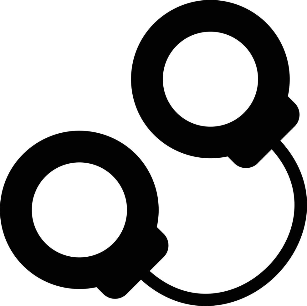 handcuff vector illustration on a background.Premium quality symbols.vector icons for concept and graphic design.