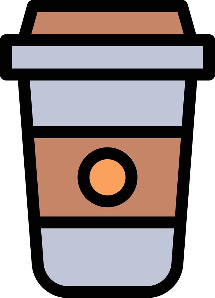 ilustración de vector de taza de café en un fondo. símbolos de calidad premium. iconos vectoriales para concepto y diseño gráfico.