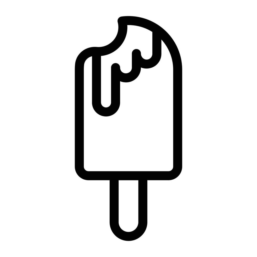 ilustración vectorial de helado en un fondo. símbolos de calidad premium. iconos vectoriales para concepto y diseño gráfico. vector