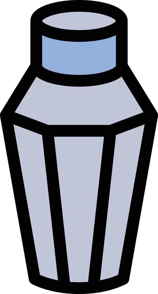 ilustración de vector de botella agitadora en un fondo. símbolos de calidad premium. iconos vectoriales para concepto y diseño gráfico.