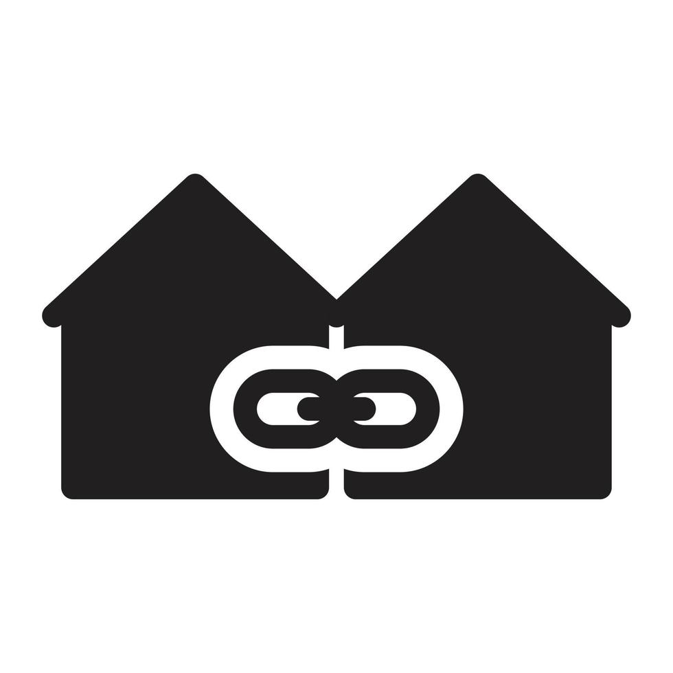 house attach vector illustration on a background.Premium quality symbols.vector icons for concept and graphic design.