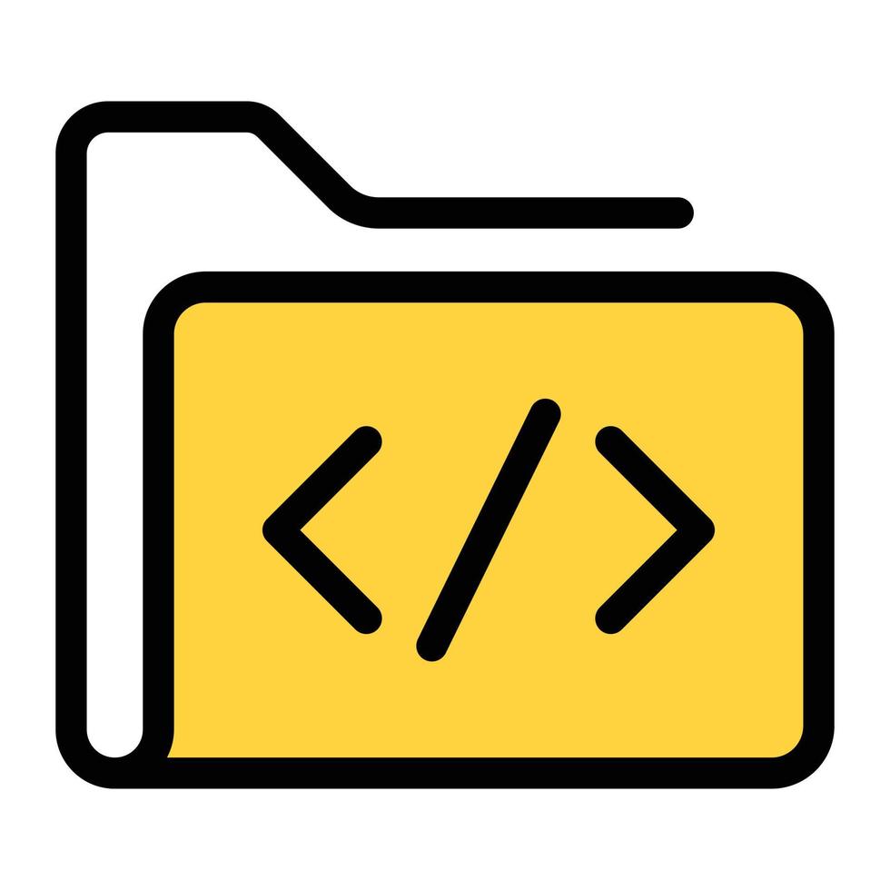 folder coding vector illustration on a background.Premium quality ...