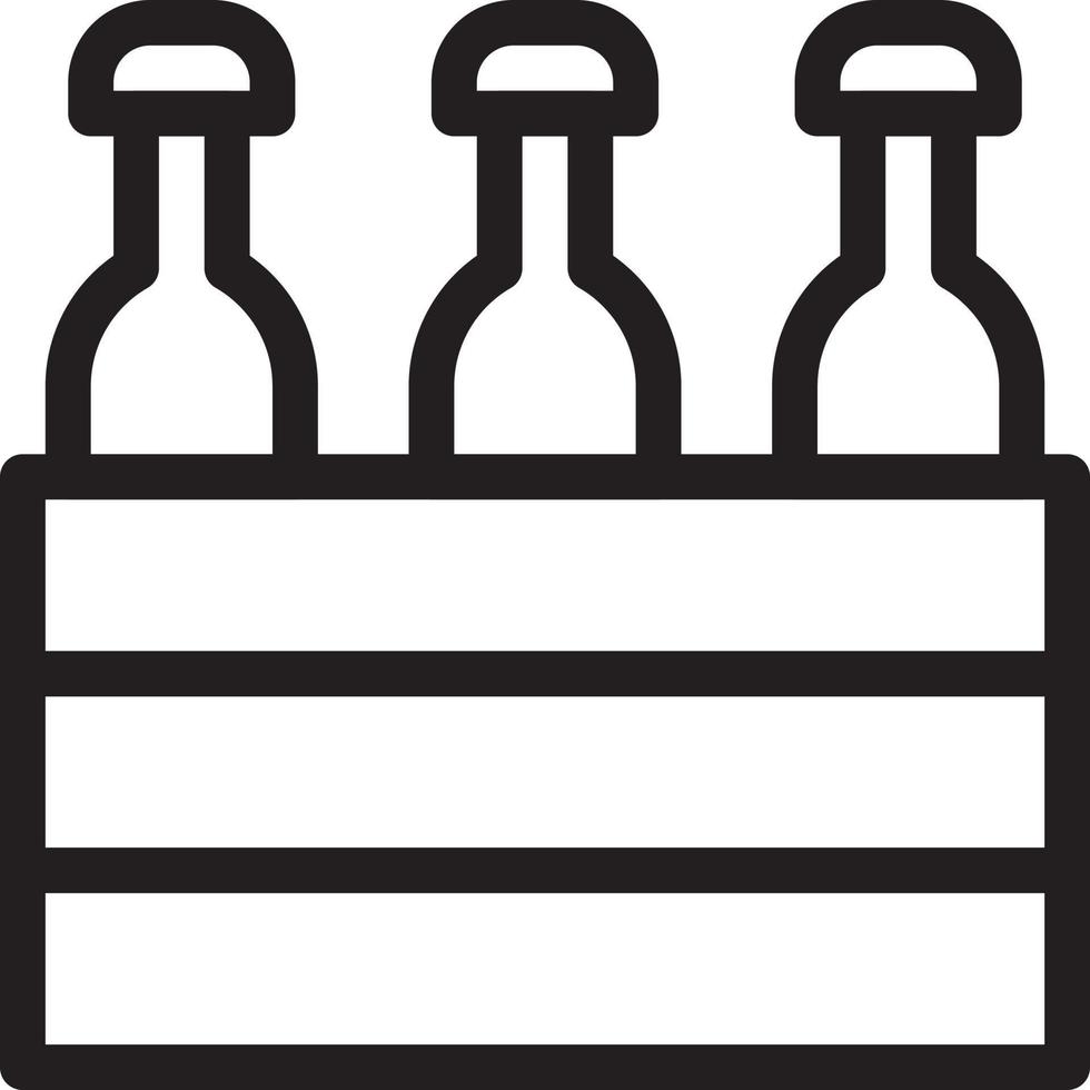 ilustración de vector de botella en un fondo. símbolos de calidad premium. iconos vectoriales para concepto y diseño gráfico.