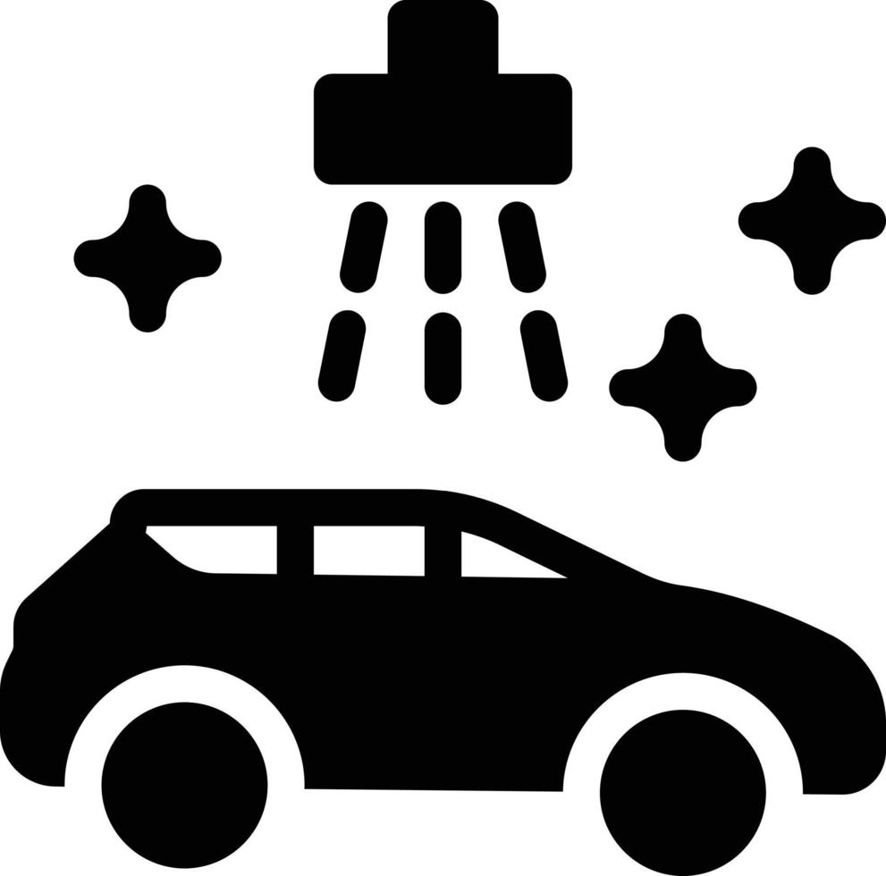 ilustración de vector de lavado de autos en un fondo. símbolos de calidad premium. iconos vectoriales para concepto y diseño gráfico.