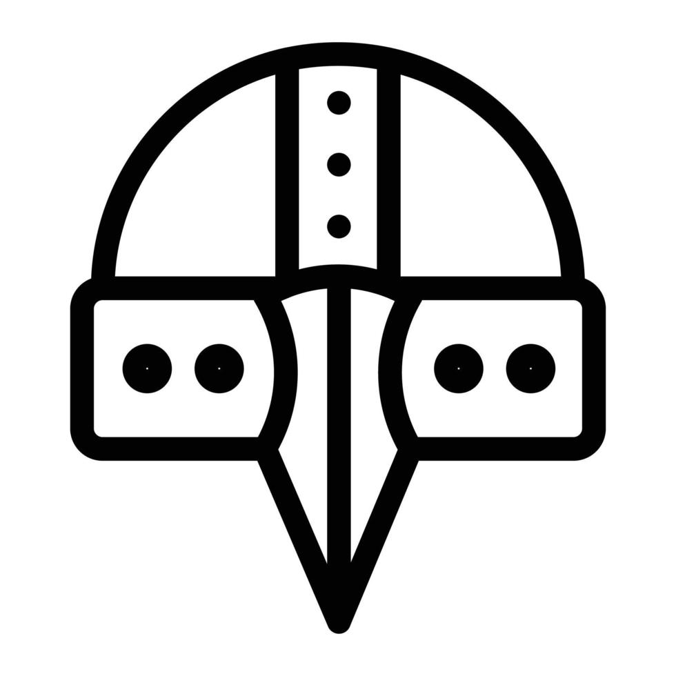 ilustración de vector de casco de guerrero en un fondo. símbolos de calidad premium. iconos vectoriales para concepto y diseño gráfico.