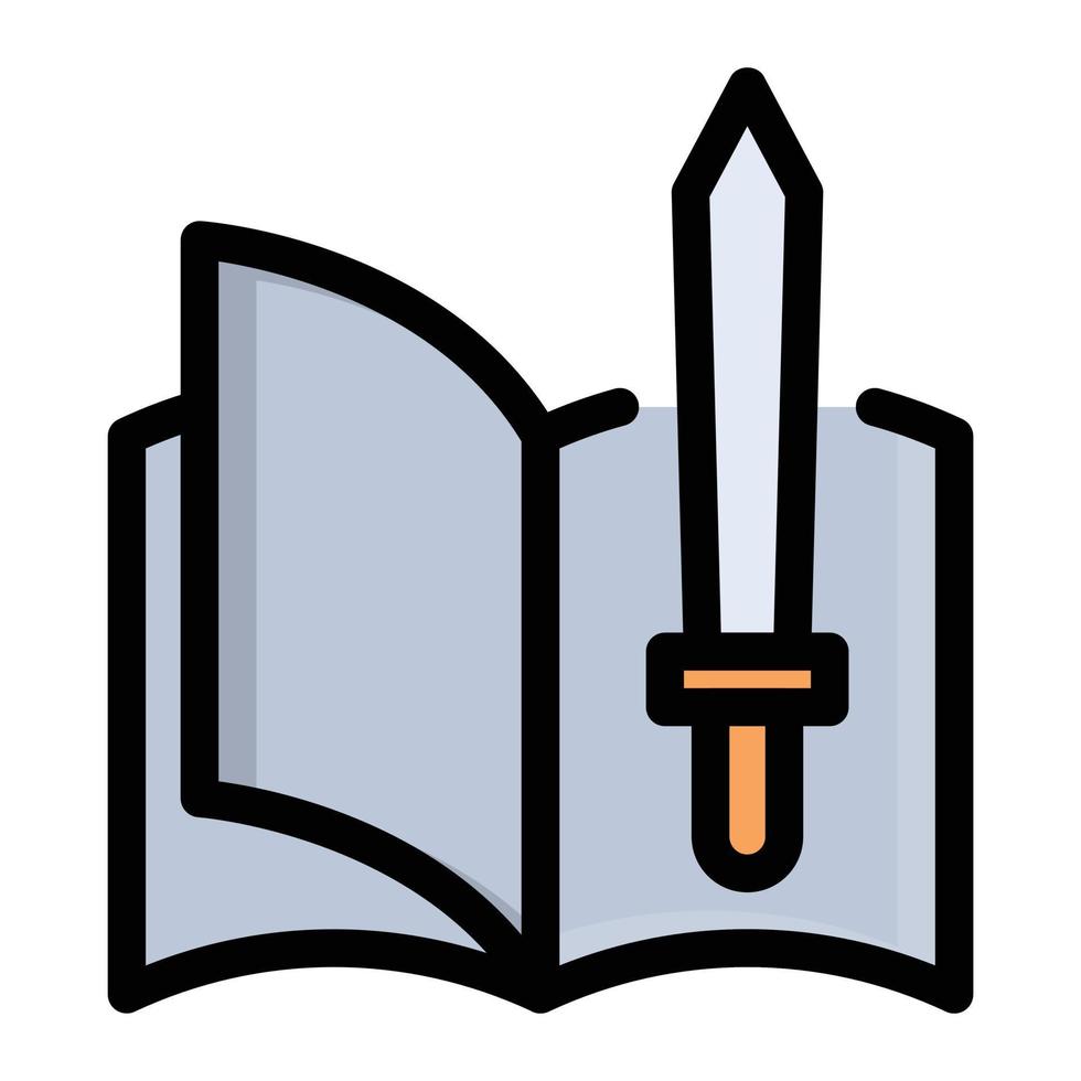 ilustración vectorial del libro de conocimientos sobre un fondo. símbolos de calidad premium. iconos vectoriales para el concepto y el diseño gráfico. vector