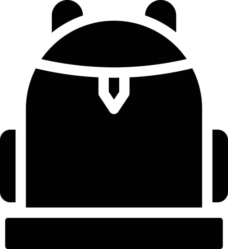 Ilustración de vector de mochila en un fondo. Símbolos de calidad premium. Iconos vectoriales para concepto y diseño gráfico.