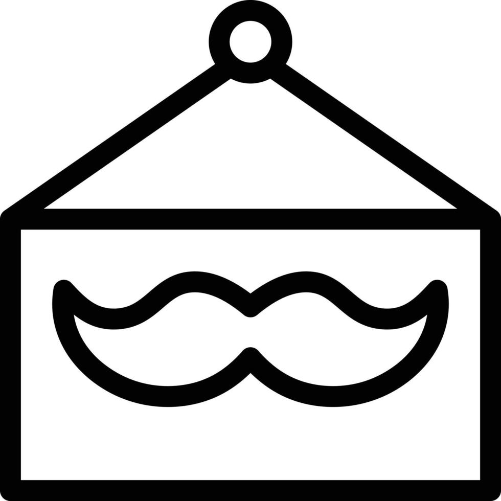 mustache board vector illustration on a background.Premium quality symbols. vector icons for concept and graphic design.