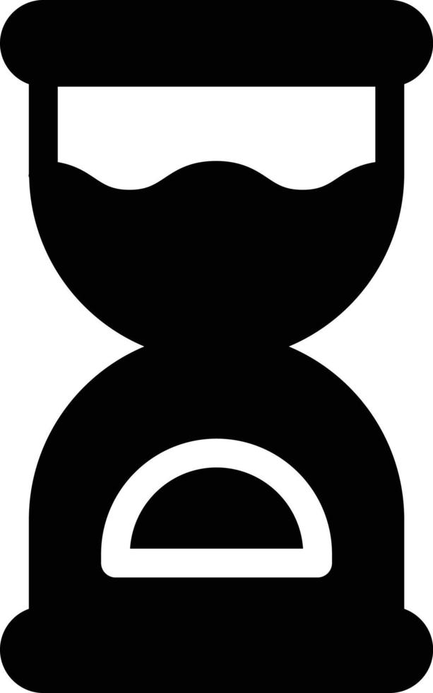 ilustración vectorial de reloj de arena en un fondo. símbolos de calidad premium. iconos vectoriales para concepto y diseño gráfico. vector