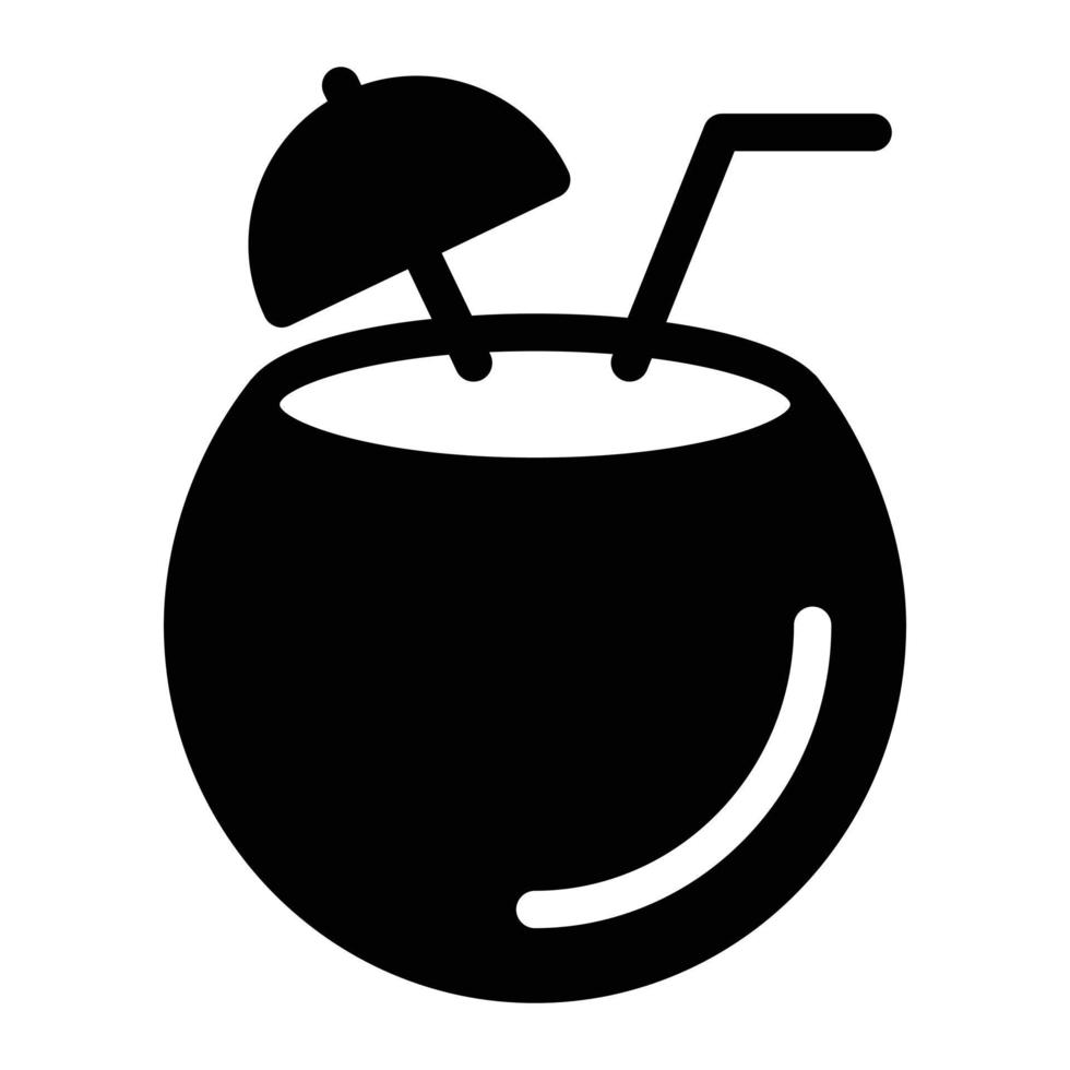 ilustración de vector de coco en un fondo. símbolos de calidad premium. iconos vectoriales para concepto y diseño gráfico.