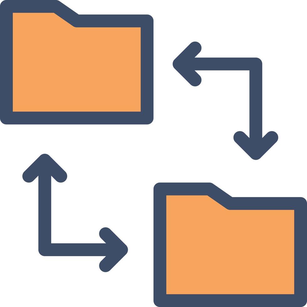 carpeta compartir ilustración vectorial en un fondo. símbolos de calidad premium. iconos vectoriales para concepto y diseño gráfico. vector