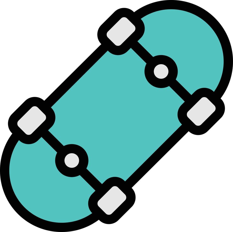 Ilustración de vector de skate en un fondo. Símbolos de calidad premium. Iconos vectoriales para concepto y diseño gráfico.