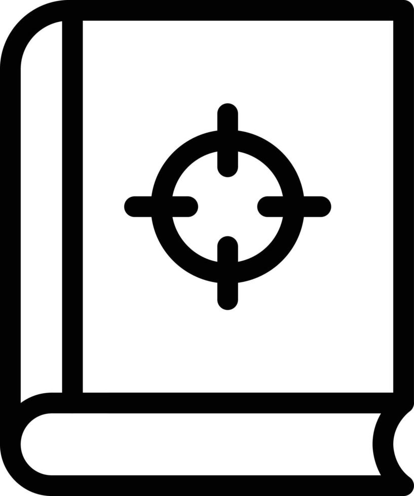 ilustración de vector de libro de caza en un fondo. símbolos de calidad premium. iconos vectoriales para concepto y diseño gráfico.