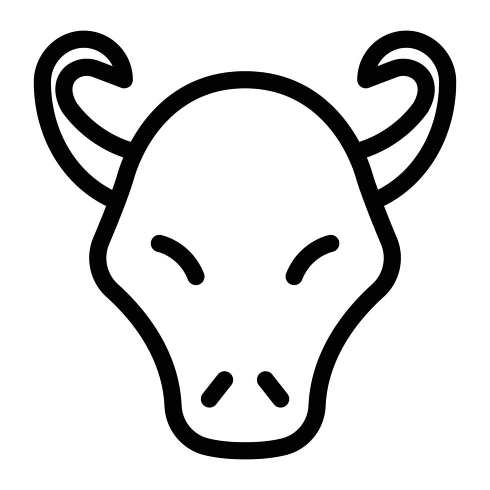 bull vector illustration on a background.Premium quality symbols.vector icons for concept and graphic design.