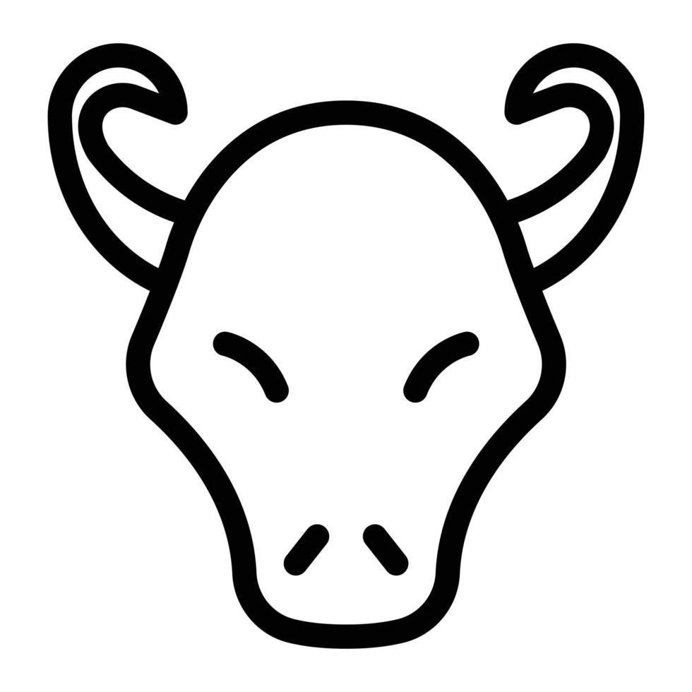 Ilustración de vector de toro en un fondo. Símbolos de calidad premium. Iconos vectoriales para concepto y diseño gráfico.