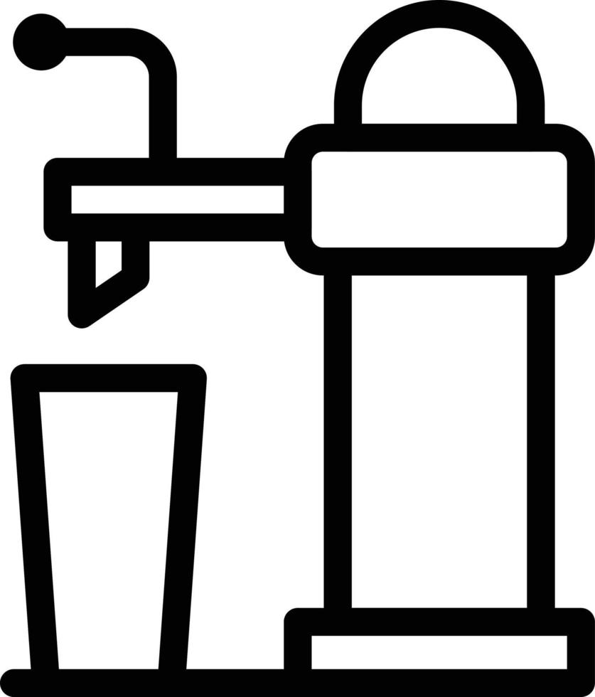 ilustración de vector de grifo de cerveza en un fondo. símbolos de calidad premium. iconos vectoriales para concepto y diseño gráfico.
