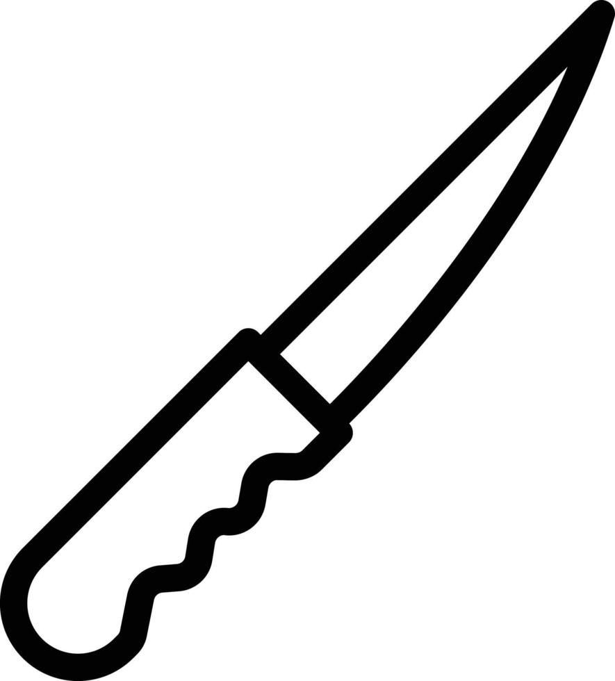 ilustración de vector de cuchillo en un fondo. símbolos de calidad premium. iconos vectoriales para concepto y diseño gráfico.